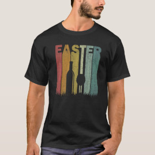 T-shirt Vin de Pâques Retro Graphisme amusant Costume de P