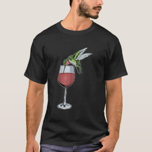 T-shirt Vin d'oiseau de colibri Esprit animal Vin animal H