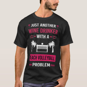 T-shirt Vin Drinker Beach Volleyball