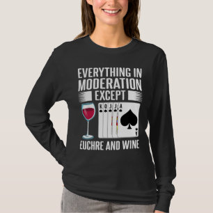 T-shirt Vin du Joueur de cartes Euchre