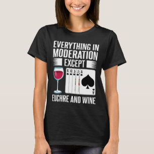T-shirt Vin du Joueur de cartes Euchre