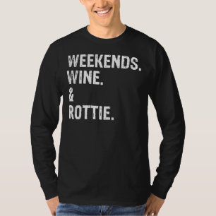 T-shirt Vin Et Rottie cool Le Week-End