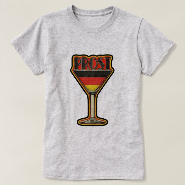 T-shirt Vin étincelant de la fête de la bière (Design devant)