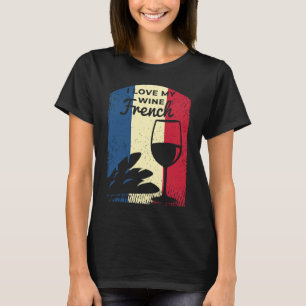 T-shirt Vin pour les amateurs de vin français