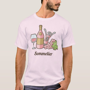 T-shirt Vin rose