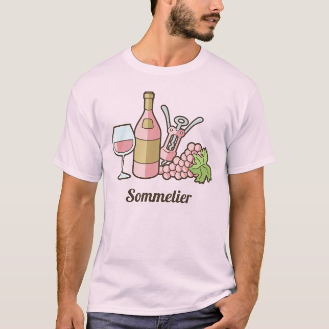 T-shirt Vin rose (Devant)