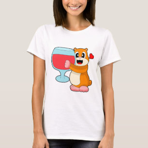 T-shirt Vin rouge Hamster