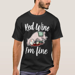 T-shirt Vin Rouge Louvain Llama Vin Idée de Dégustation
