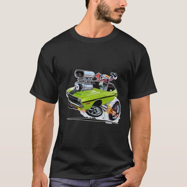 T-shirt Vince Crains High Octane Art, 1970 Challenger R/T (Devant)