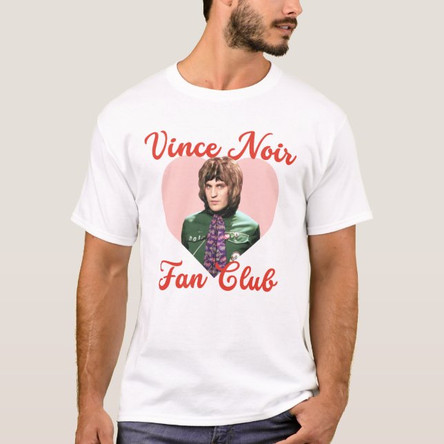 T-shirt Vince Noir Fan Club – Cute Mighty Boosh (Devant)