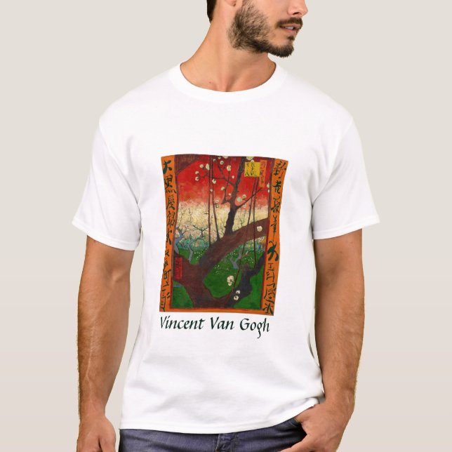 T-shirt Vincent van Gogh - Arbre à prune floraison (Devant)