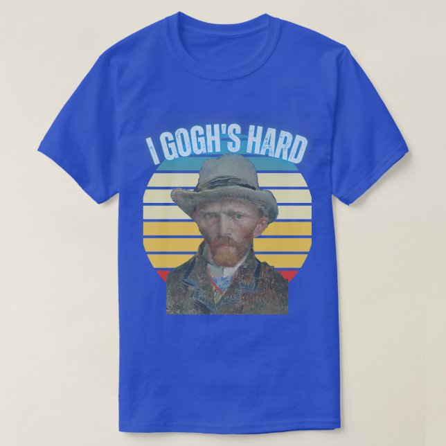 T-shirt Vincent Van Gogh Art Retro Sunset Impressionnisme  (Design devant)
