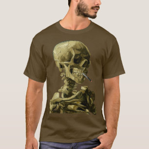 T-shirt Vincent Van Gogh Crâne avec cigarette