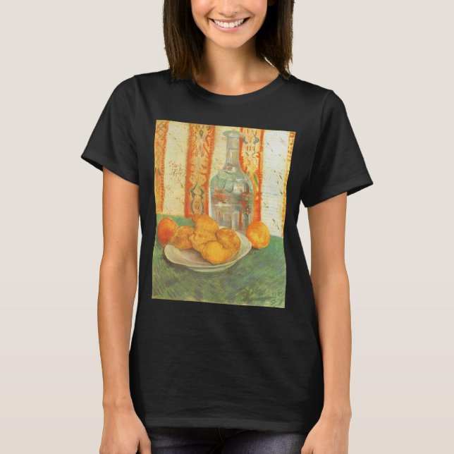 T-shirt Vincent van Gogh - Décanter et citrons sur une pla (Devant)