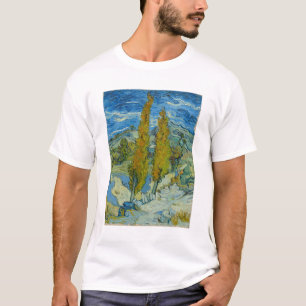T-shirt Vincent Van Gogh, deux peupliers dans les Alpilles