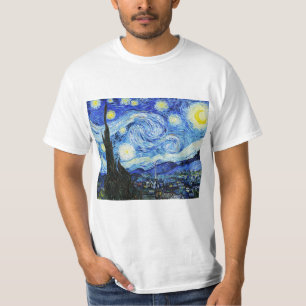 T-shirt Vincent Van Gogh, La Nuit étoilée peinture