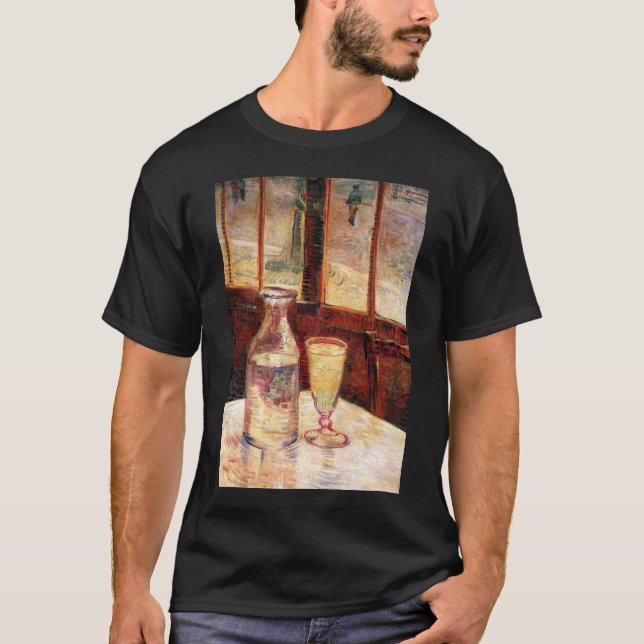 T-shirt Vincent Van Gogh - La vie morte avec Absinthe (Devant)