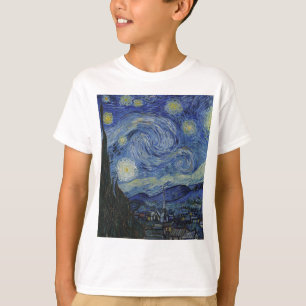 T-shirt Vincent Van Gogh - Nuit étoilée. Peinture artist