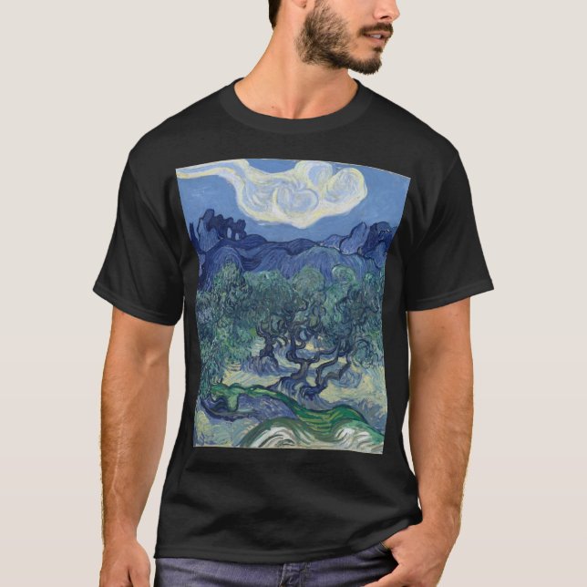 T-shirt Vincent Van Gogh - Oliviers aux Alpilles (Devant)