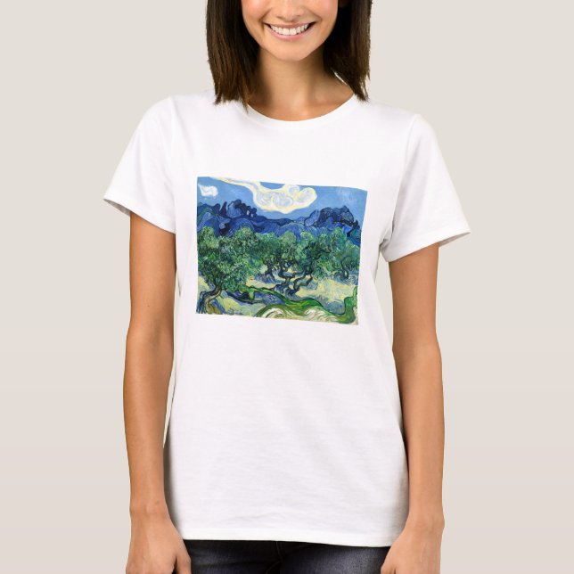 T-shirt Vincent Van Gogh, Oliviers aux Alpilles (Devant)