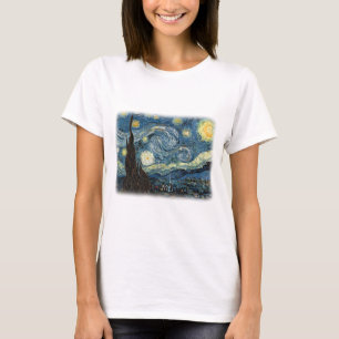 T-shirt Vincent van Gogh, Starry Night. Art célèbre.