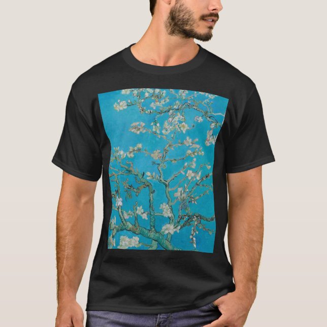 T-shirt Vincent Van Gogh - Succursales à fleurs d'amandes, (Devant)