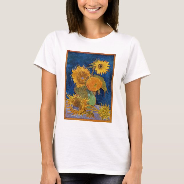 T-shirt Vincent Van Gogh - Sunflowers, 2e version (Devant)