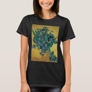 T-shirt Vincent van Gogh - Vase avec iris Fond jaune