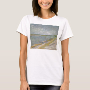 T-shirt Vincent van Gogh - Vue d'une rivière avec des bate