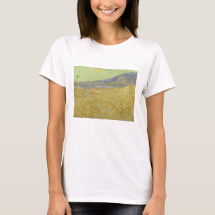 T-shirt Vincent Van Gogh, Wheatfield Avec Une Faucheuse