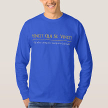 Vincit Qui Se Vincit Latin Phrase Long Manche