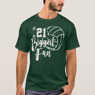 T-shirt Vingt et une 21s plus gros volley-ball de ventilat