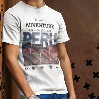 T-shirt Vinicunca Pérou | 7 Colours Mountain, Andes, Inca