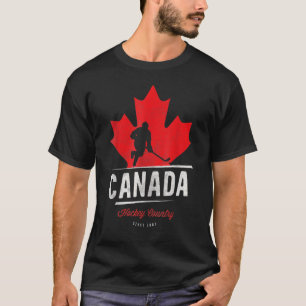 T-shirt Vinification du joueur canadien de hockey sur glac