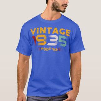 T-shirt Vintage 1935 Pièces d'origine Famille Cadeau d'ann