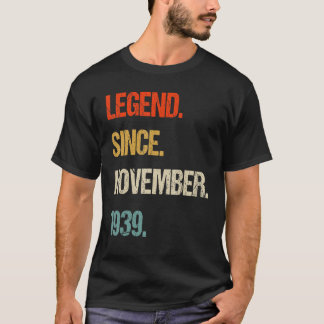 T-shirt vintage 1939 84ème anniversaire rétro 84 ans
