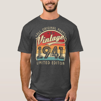 T-shirt Vintage 1941 Limited Edition 81 ans 81e