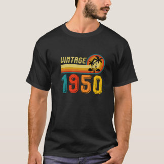 T-shirt Vintage 1950 T Pour Hommes Femmes 71E Cadeau Anniv