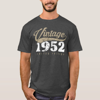 T-shirt Vintage 1952 70e anniversaire 70 ans rétro