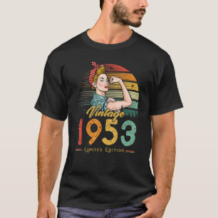 T-shirt Vintage 1953 1953 69e anniversaire 69 ans