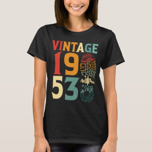 T-shirt Vintage 1953 69 Year Old Birthday Camping Hiking B