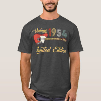 T-shirt Vintage 1954 Cadeaux Anniversaire Guitare Amateurs