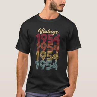 T-shirt Vintage 1954 Fait En 1954 68e Anniversaire 68 Ans 