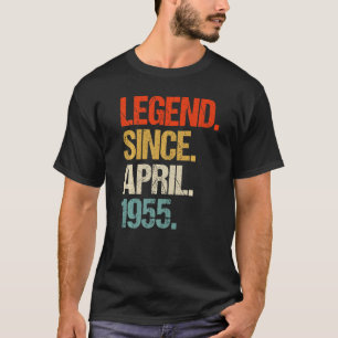 T-shirt vintage 1955 68ème anniversaire rétro 68 ans