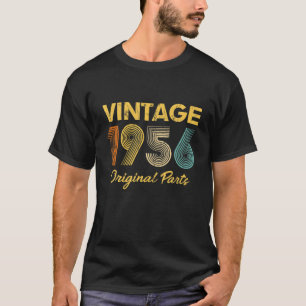 T-shirt Vintage 1956 66E Cadeau Anniversaire Hommes Femmes