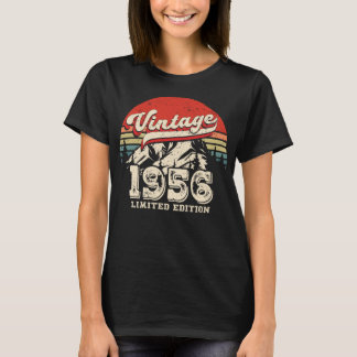 T-shirt Vintage 1956 Birthday Gift Retro 70th Bday