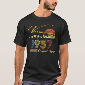 T-shirt Vintage 1957 66e anniversaire 66 ans Retro
