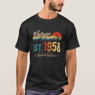 T-shirt Vintage 1958 Rétro 64 Ans D'Être Étonnant 64E