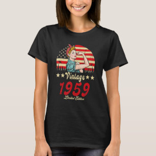 T-shirt Vintage 1959 1959 63ème B Jour 63 Ans