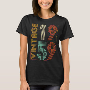 T-shirt Vintage 1959 64e anniversaire Pour les hommes femm
